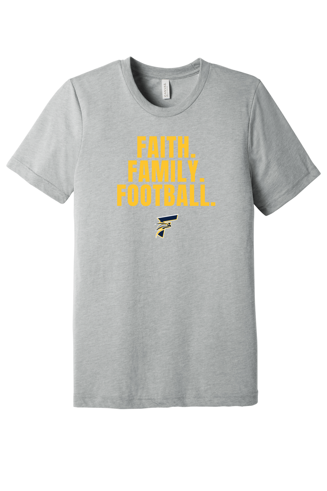 Faith, Family, Football Unisex Short Sleeve Tee