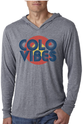 ColoVibes Unisex Hooded T-shirt- Grey