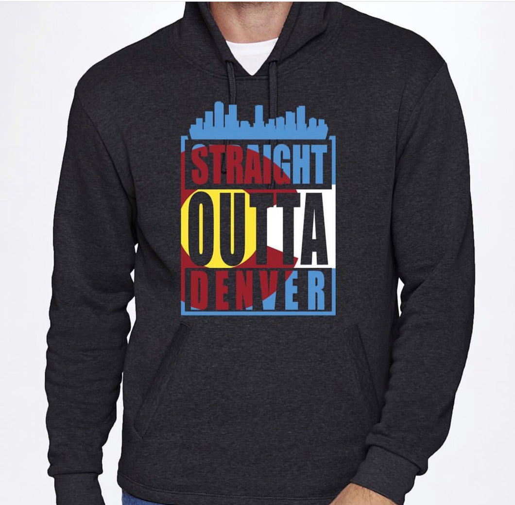 Straight Outta Denver PullOver Hoodie